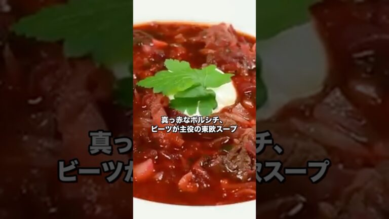 ロシアの真っ赤なスープ！本場ボルシチの作り方 🇷🇺 #shorts