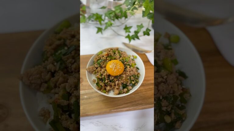 爆速スタミナ飯🔥ニラと豚ひき肉のガッツリ丼！