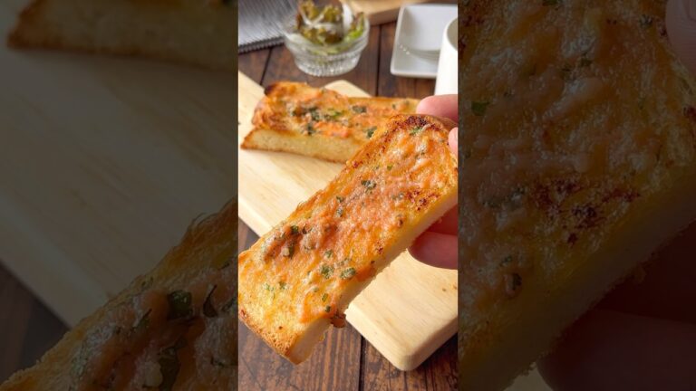 黄金トースト🍞食欲爆発する明太子🤝ガーリックトースト🍞