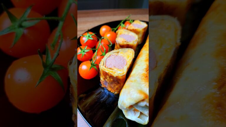 SAUSAGE IN TORTILLA #howto #tortilla #sausage