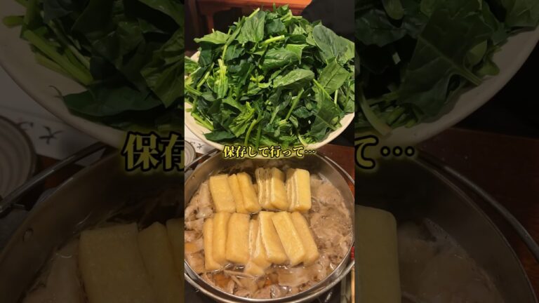 幻の超大量【ほうれん草鍋】ご夫婦で35年以上働いている笑顔が素敵な優しい店長さんが推しです💓だごウマ〜‼️、、、#福岡鍋　#久留米グルメ　#福岡旅行 #福岡居酒屋　#YouTubefood