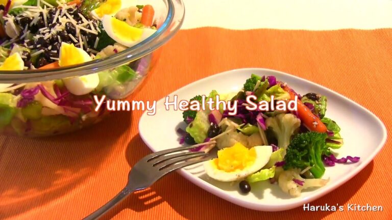 How to make yummy healthy salad / シアトル発★満腹サラダの作り方