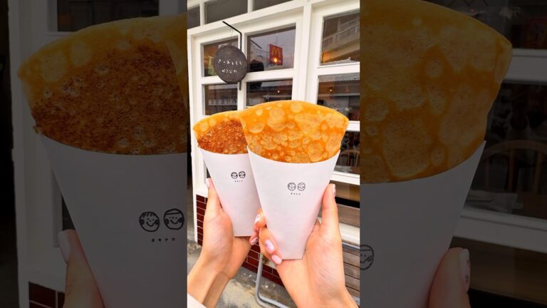 砂糖とバターだけで作るクレープが美味しすぎた🤤店名【アンズトモモ　おきなわ】#japanesefood