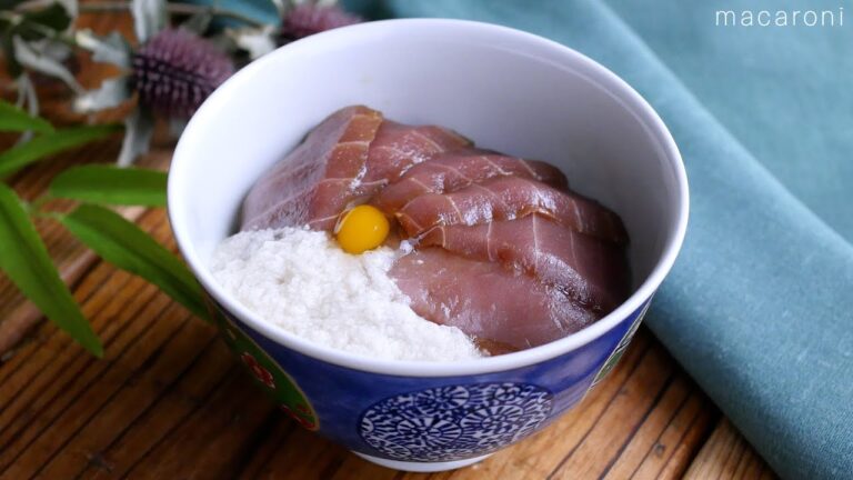 【漬けまぐろの山かけとろろ丼】定番の味！漬けマグロと長芋が相性抜群♪