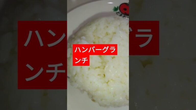 今日の昼食#ハンバーグランチ#とまとハウス#鎌ヶ谷市役所二階