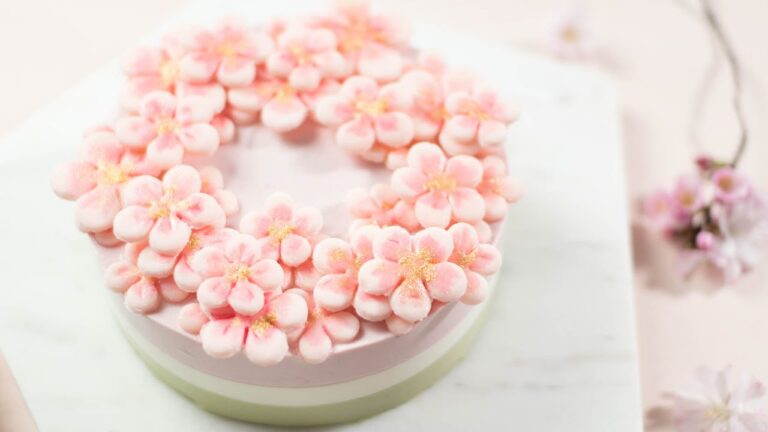 ひな祭りに！3層のチーズケーキ