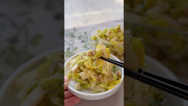 味見とまらん♪無限白菜サラダ#副菜 #簡単レシピ #料理 #今日の晩ごはん #おつまみ #まいにちごはん #レシピ #野菜レシピ #白菜 #作り置き