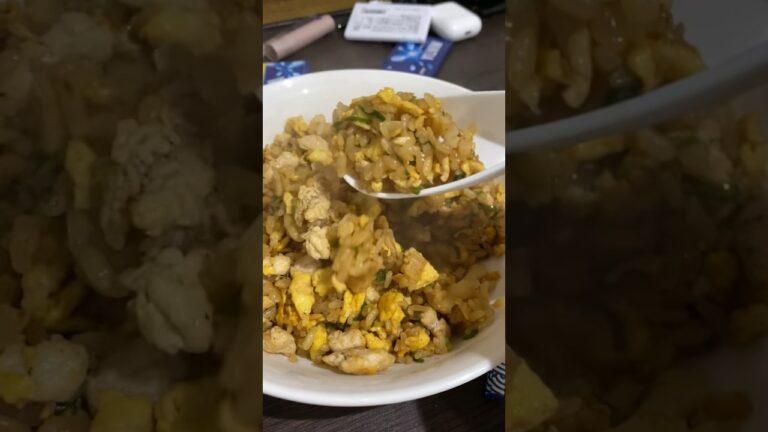 男の鶏むねチャーハン Japanese home-cooked chicken breast fried rice. Delicious!!! #homecook  #japanesefood