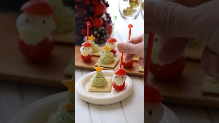 クリパにピッタリのかわいいの作ってってリクエストもらったから作ってみたよ！みんな、クリパする？？#クリスマス #クリスマスレシピ#簡単レシピ#サンタクロース#クリスマスツリー