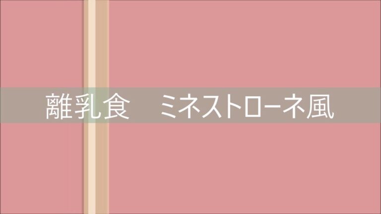 とりわけ離乳食　ミネストローネ風