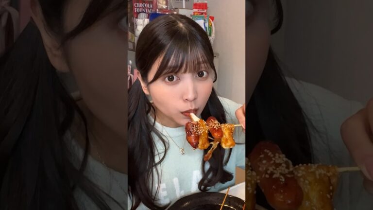 お餅の代わりにライスペーパーで作るソットックがモチモチで美味しいのよ🧀🔥#shorts