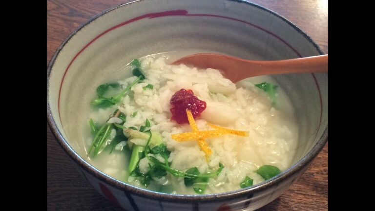 「七草粥」作り方(春）★年末年始の体の疲れを整えr美味しい「七草粥」作り方を動画にしてみました(^o^)ｖ ​