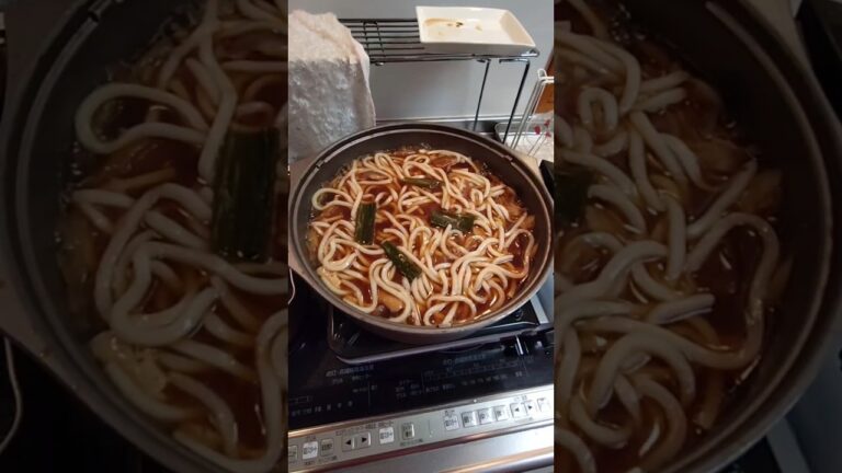 昨日の残りですき焼きうどん🍲 #料理男子 #cooking #料理の楽しみ #food #楽しい料理 #趣味 #楽しく料理 #お気楽クッキング