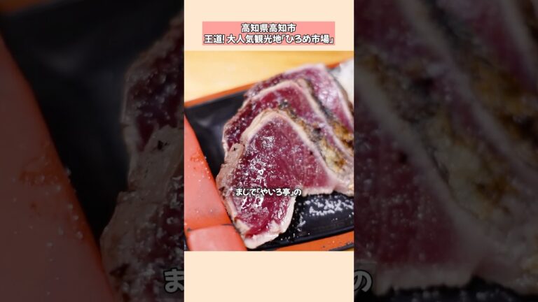 【高知グルメ】ひろめ市場『やいろ亭』の鰹のタタキが美味すぎる…