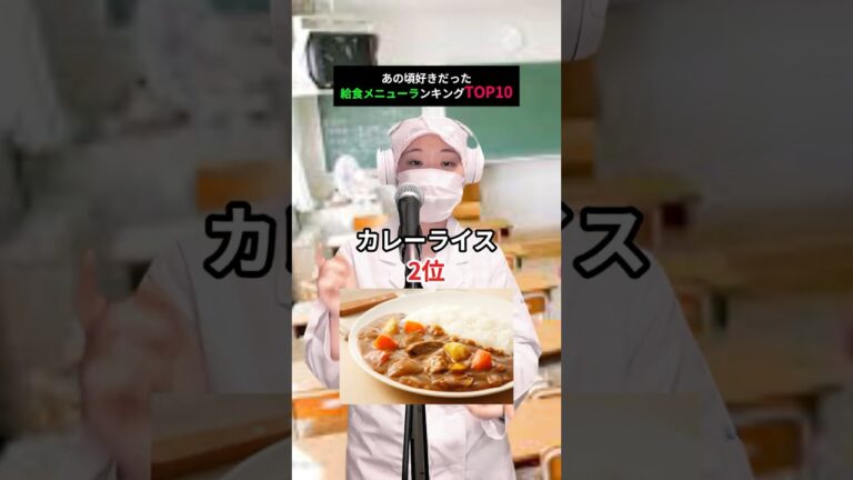 あの頃好きだった給食メニューランキングTOP10‼️#shorts