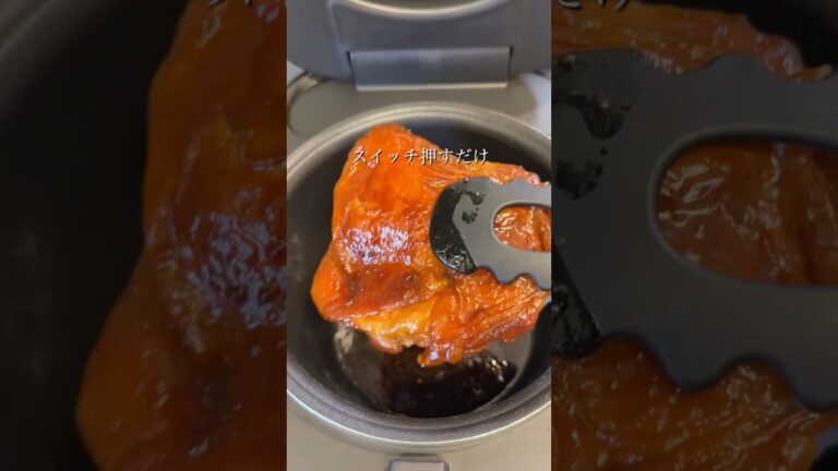 【誰でも簡単】炊飯器で鶏肉の照り煮