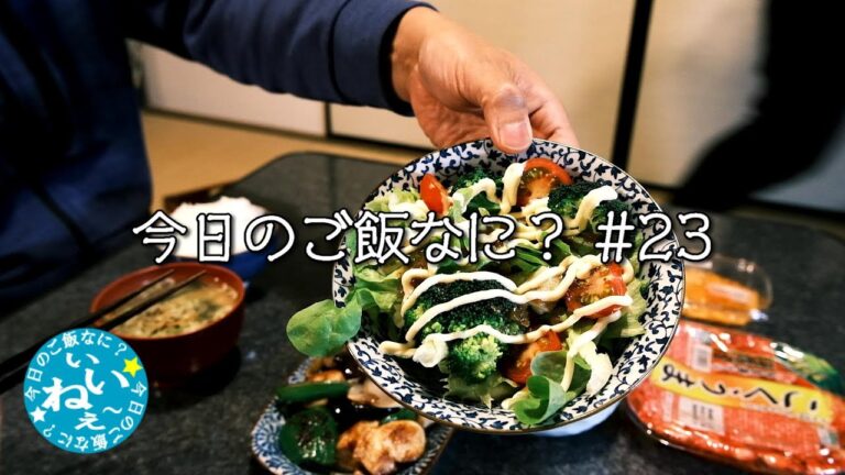 晩ごはん｜今日の夕飯｜年の差夫婦の何気ない会話｜Japanese food｜今日のご飯なに？23