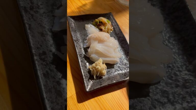 【釣った魚でおつまみ】冷凍イカのお刺身#釣り #おつまみ #イカ釣り #魚料理 #shorts #fishing #cooking