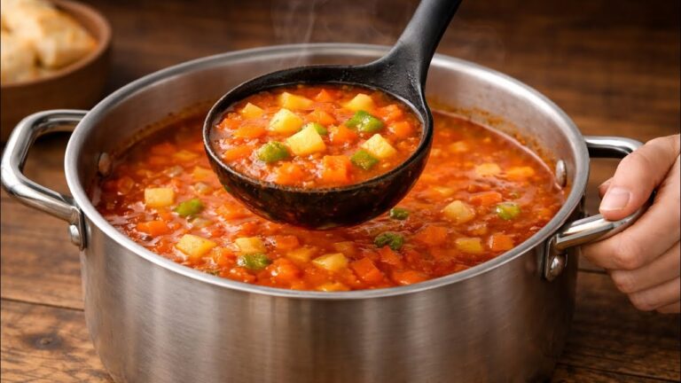 Die unglaubliche Tomatensuppe meiner Großmutter – köstlich, leicht und gesund, jeden Tag!