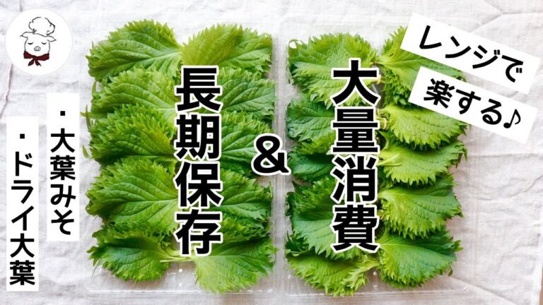 【一瞬で粉々に？】人気の大葉味噌の作り方｜大量消費｜レンジで作るドライ大葉｜洗い方～保存方法まで｜ご飯のお供に｜手軽に作れるドライ大葉｜しそレシピ｜料理研究家｜料理教室の先生が教える料理の基本