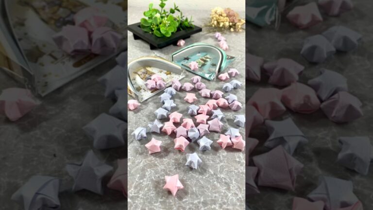 【100均セットでラッキースターの作り方】🌟🌟🌟#ショート動画 #origami #종이접기