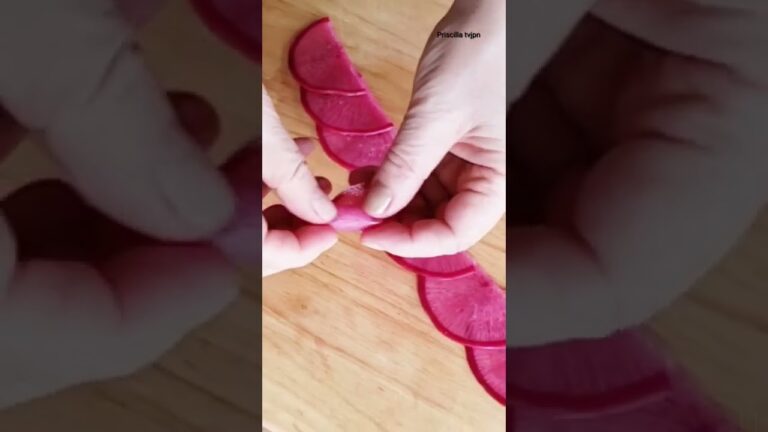 #shorts Daikon 赤い大根で作る薔薇の花