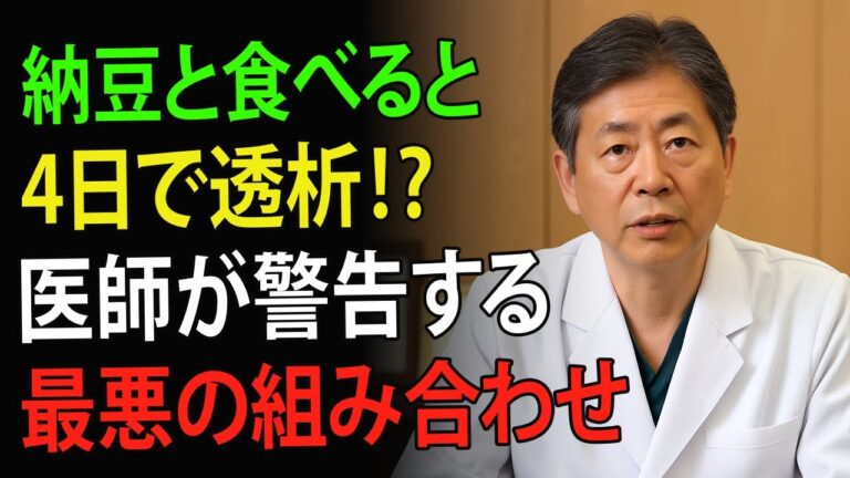 【衝撃】納豆と食べると4日で透析開始⁉ 医師が警告する最悪の組み合わせ7選 | 高齢者の健康