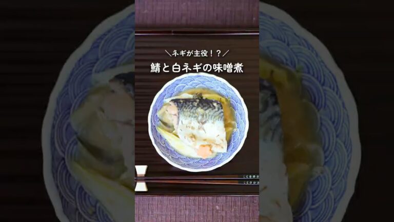 ネギが主役!? 鯖と白ねぎの味噌煮 の作り方 eriFW.com Official Youtube Chanel  #料理 #cooking #魚料理