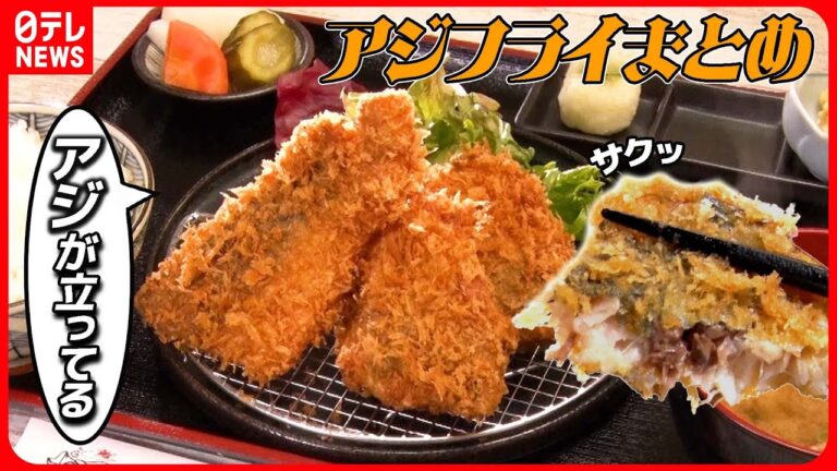 【アジフライ大特集】アジ専門店のサクふわ「アジフライ定食」/あればラッキー超特大アジフライ定食　など