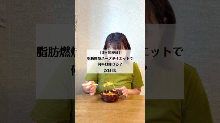 15日目　【3日間検証】脂肪燃焼スープダイエットで何キロ痩せる！？2日目#アラフォー #アラサー #ダイエット