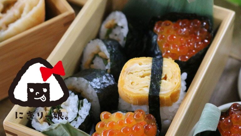 【子供弁当】イクラ軍艦・くるくる納豆巻・卵お寿司弁当sushi obento【旦那弁当】#388