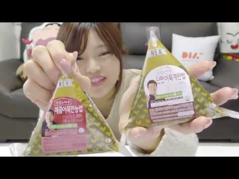 【韓国コンビニ】おでんおにぎり辛いオムッ万能ごはん、甘辛オムッ玉子ごはん