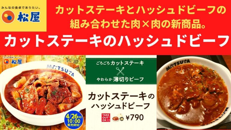 【人類史上、人類が作った最高傑作の動画】松屋 カットステーキのハッシュドビーフ