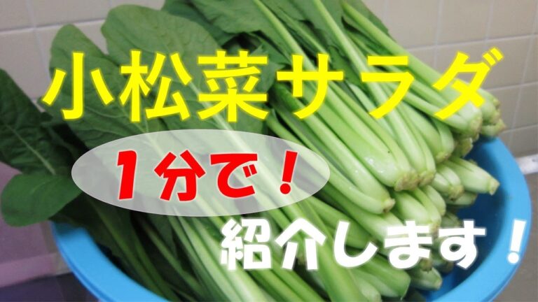 １分で紹介！「小松菜サラダ」