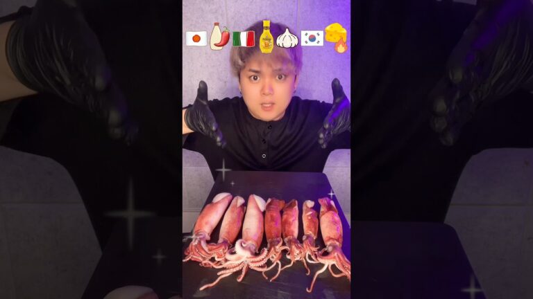 【ASMR】イカちゃん食べる🦑❤️