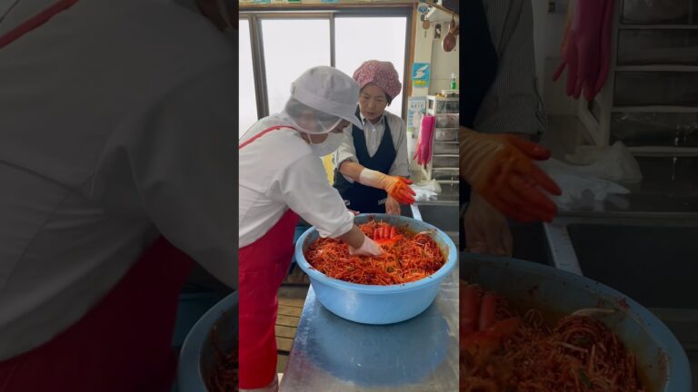 【熱血指導】キムチ修行 #キムチ #キムチの家  #韓国料理 #佐渡
