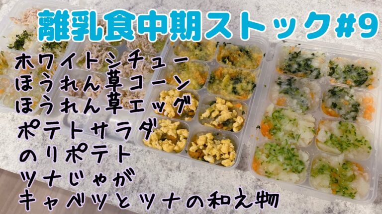 【中期】離乳食ストック作り＃9