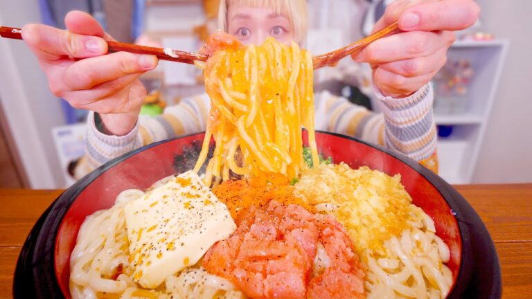 【大食い】12人前。バター沼。釜バターうどん食べたい。うどんバカ一代【モッパン】【MUKBANG】