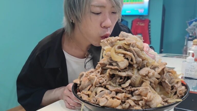 豚の生姜焼きとかいう男のロマンがヤバい【大食い】【モッパン】