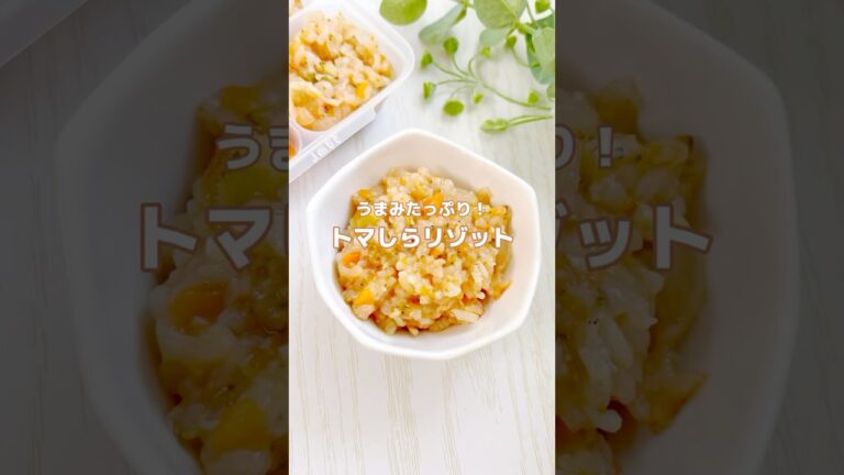 うまみたっぷり！トマしらリゾット（レシピはコメント欄みてね）#離乳食#離乳食後期#離乳食アカウント#離乳食レシピ#離乳食献立#離乳食作り置き#フリージング#離乳食しらす