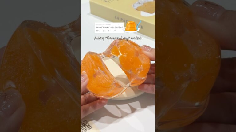 Making "Tangerine Jelly" candles! みかんゼリーキャンドル作り🍊個人的にフルーツゼリーの中で1番好きなのはみかん🍊 #shorts #candle #キャンドル