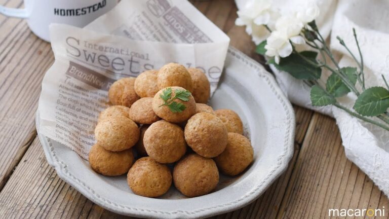 【ベジおやつ】サクッともっちり。揚げないお豆腐ドーナツ の レシピ 作り方