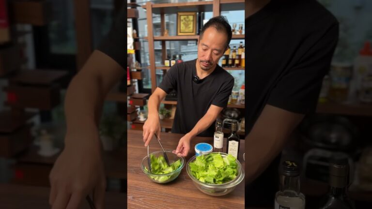 【ささっとサラダ001】簡単シーザーサラダ #料理 #サラダ　#shorts