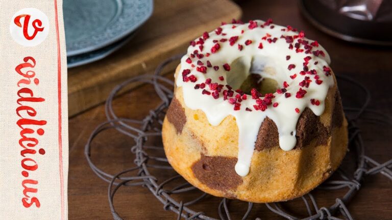 甘酸っぱいピンクのマーブル模様♡ラズベリーのマーブルクグロフケーキ｜How to make Raspberry Marble Kugurov Cake