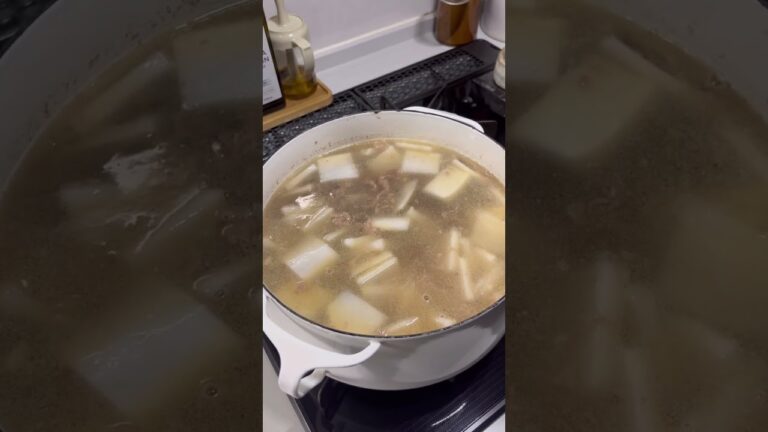 소고기무국 牛肉大根スープ#무국#夕食#簡単レシピ #大根#牛肉#スープレシピ