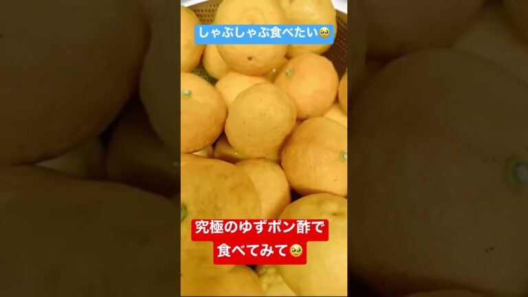 この時期に必須❗️究極のゆずポン酢でしゃぶしゃぶしたいなぁ🤤 #料理