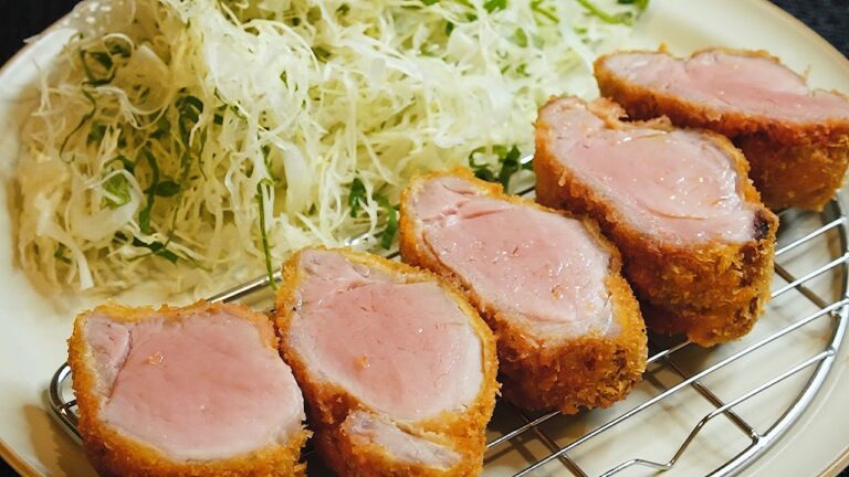 低温調理のヒレカツを深夜に作って食べる動画