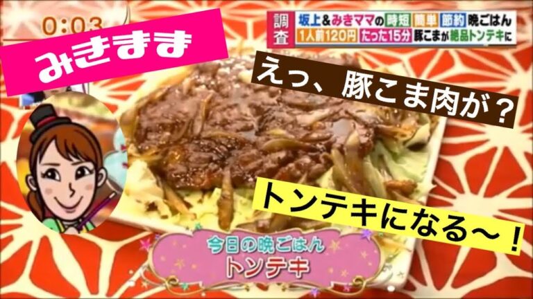 【簡単節約時短レシピ6】春野菜の春巻×トンテキ！安い豚こま肉が絶品トンテキになっちゃうみきママの神レシピ😋