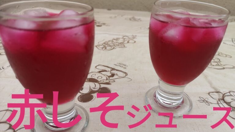 【超簡単】【美肌効果】4分でしそジュースの作り方がわかる