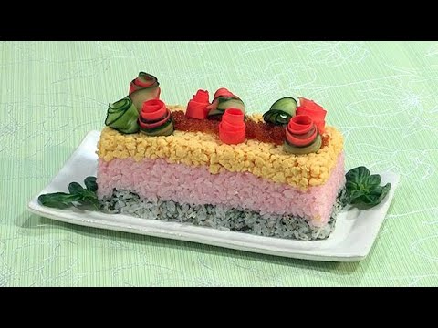 ＜スマイルクッキング＞１２　ひなまつり　はなやかケーキずし